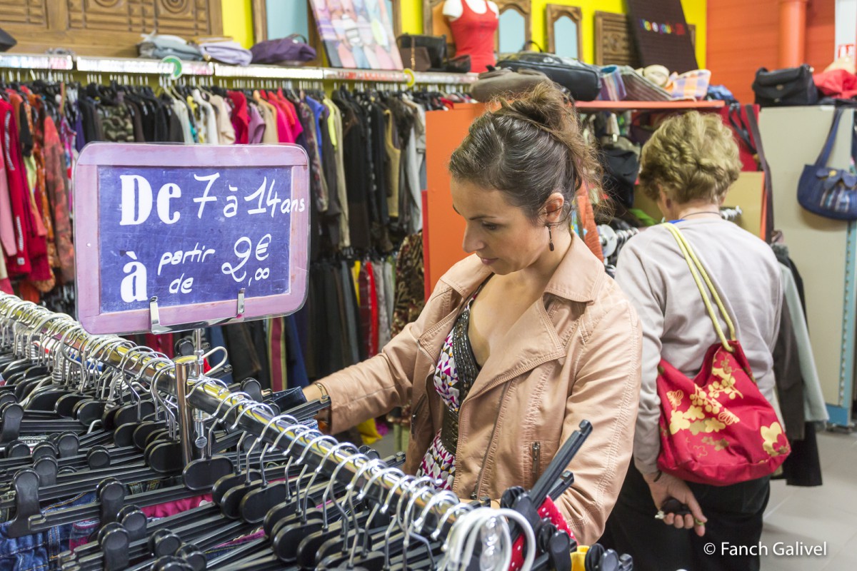 Boutique du comptoir du réemploi de Caudan