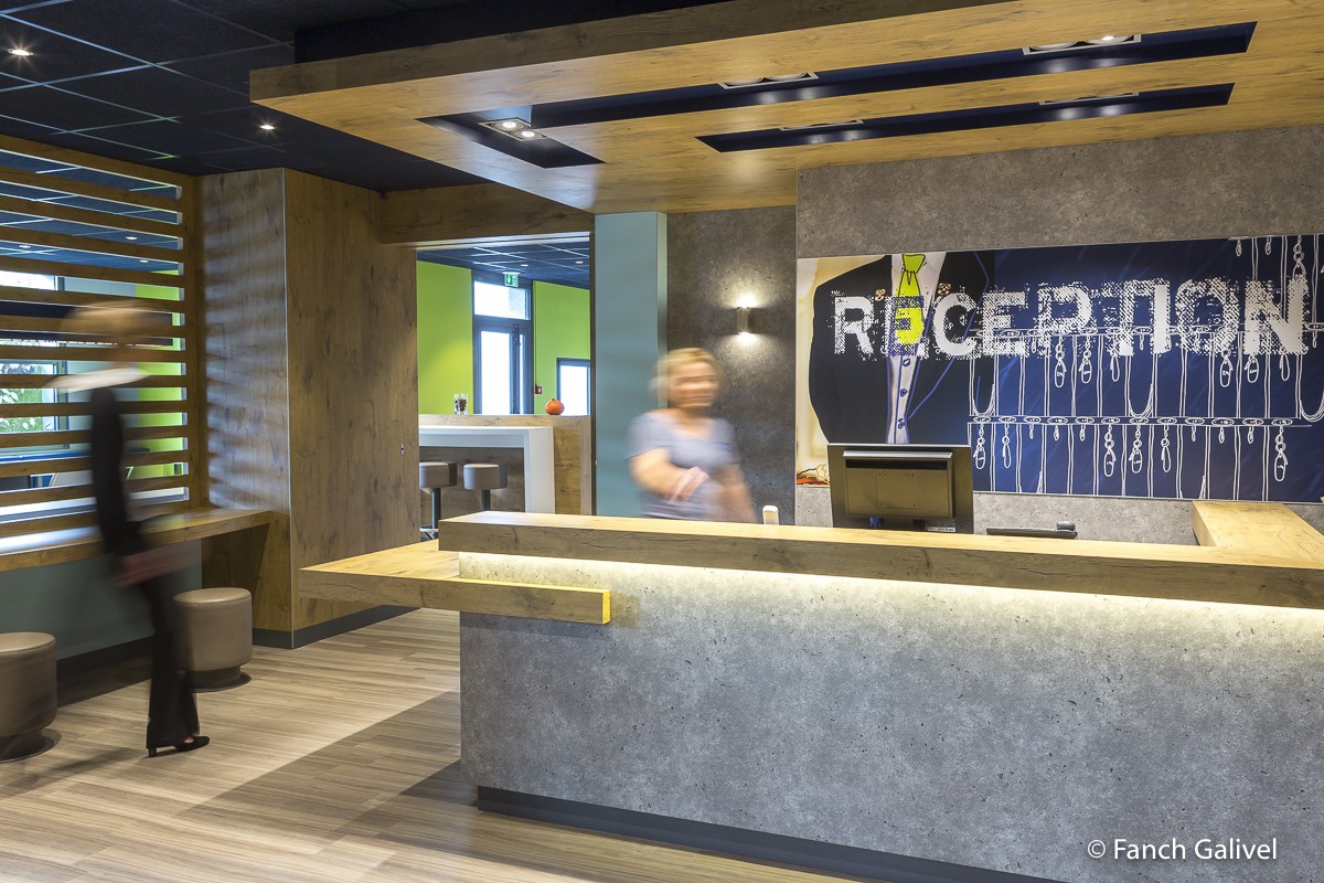 Accueil de l'hôtel Ibis budget d'Hennebont