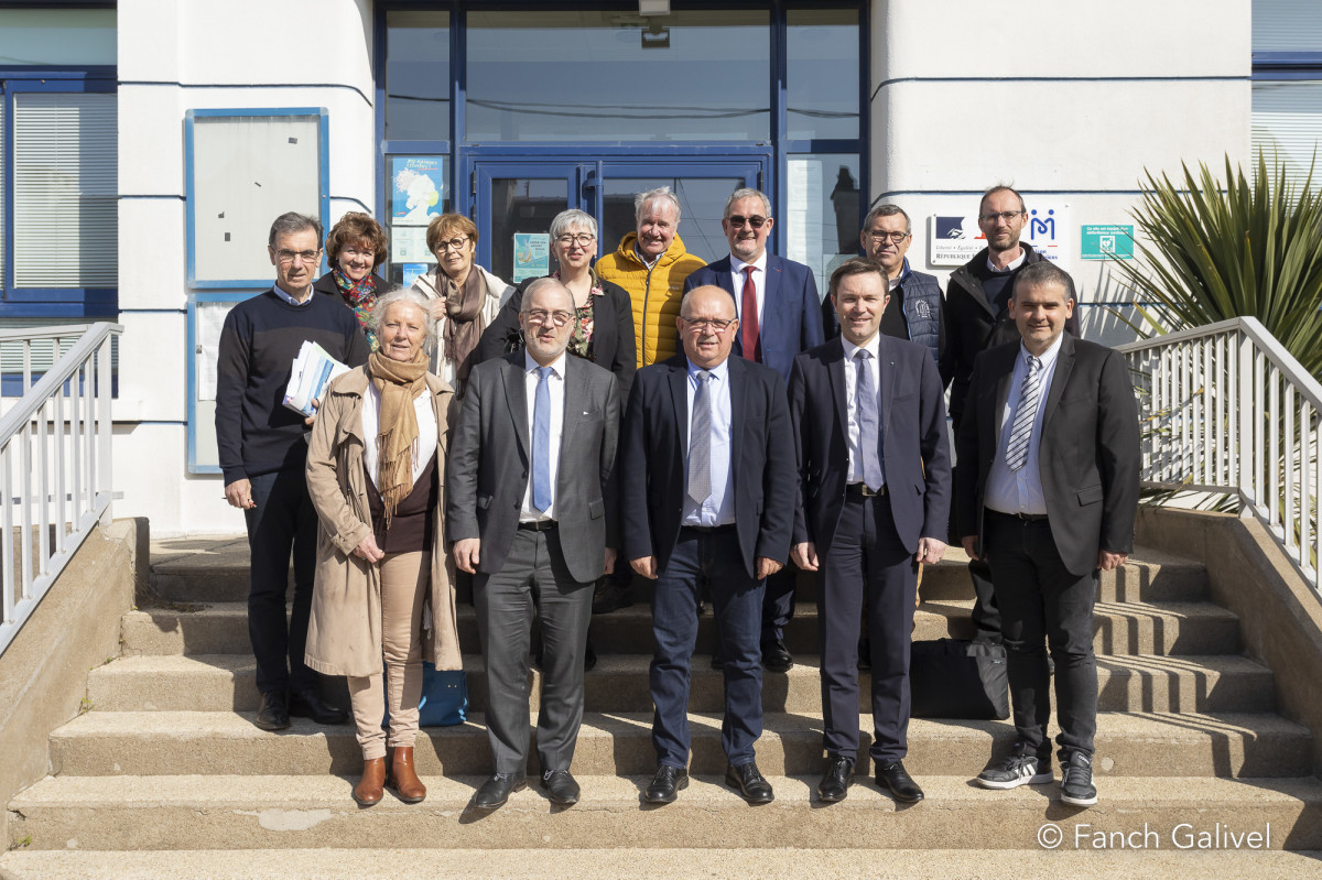 Déplacement de Fabrice Loher, Président de Lorient Agglomération, sur la commune de Locmiquélic