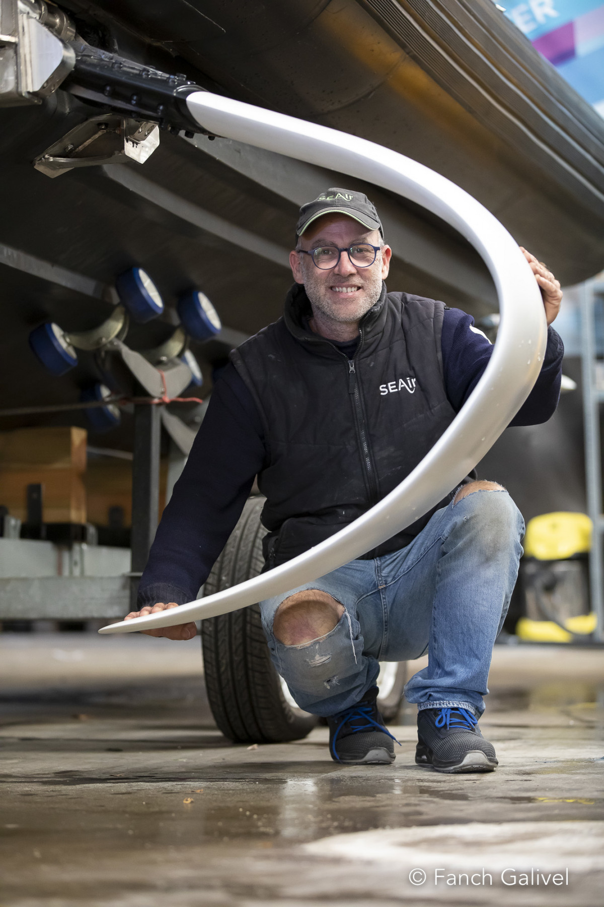 Portrait de Julien Grancher, greffeur de foils chez Seair.
