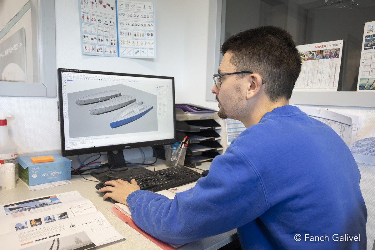 Conception-recherche. Chantier naval JPK composite _ Larmor-Plage