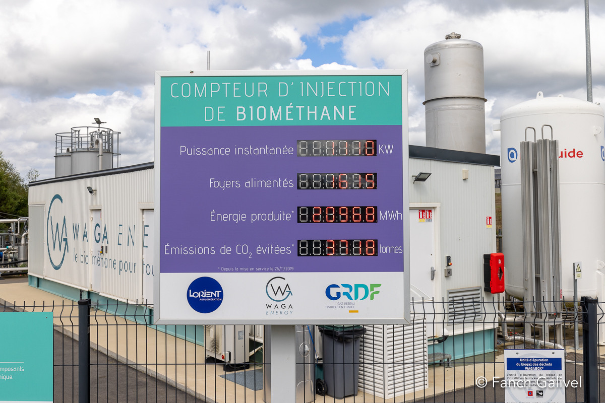 Waga Energy, fabrication de Biométhane. Inzinzac-Lochrist