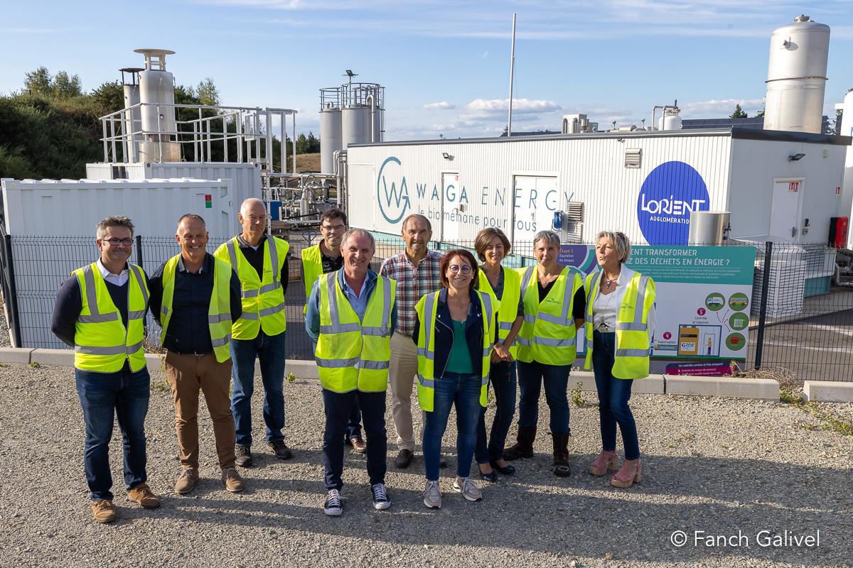 Visite presse Wagabox, unité d’épuration du biogaz à Inzinzac-Lochrist