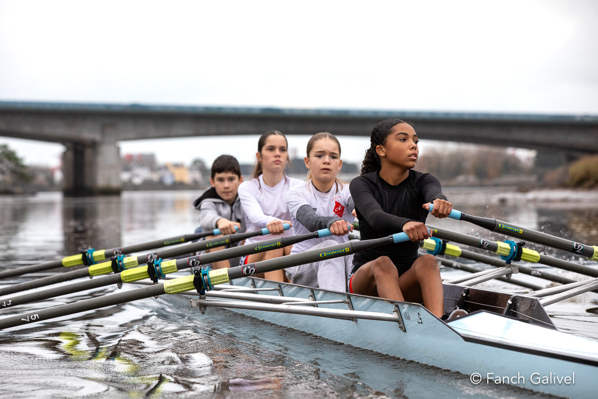 Entrainement d'Aviron sur le Scorff à Lorient