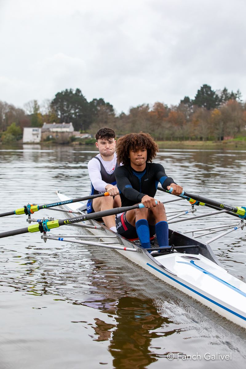 Entrainement d'Aviron sur le Scorff à Lorient