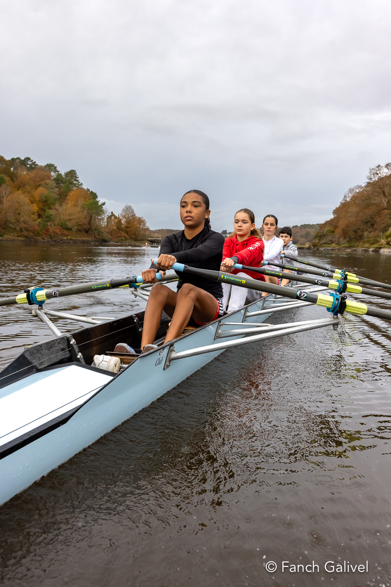 Entrainement d'Aviron sur le Scorff à Lorient