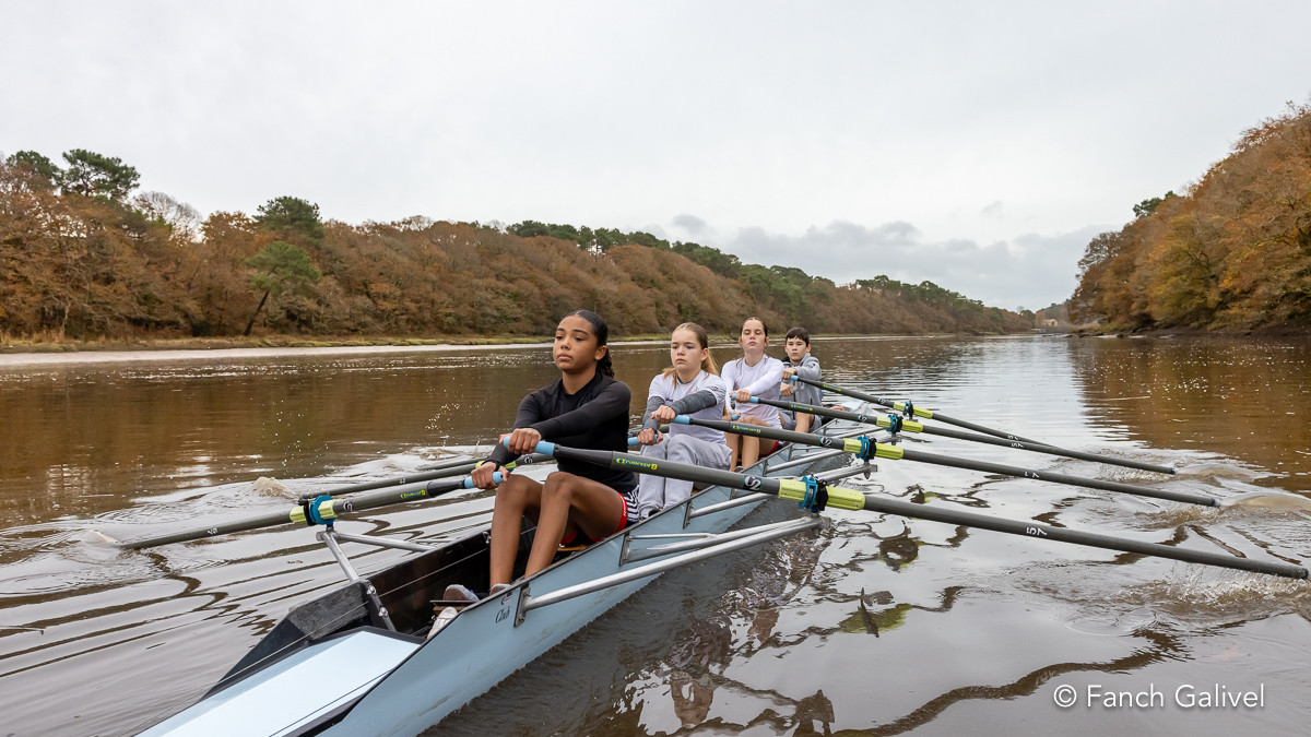 Entrainement d'Aviron sur le Scorff à Lorient