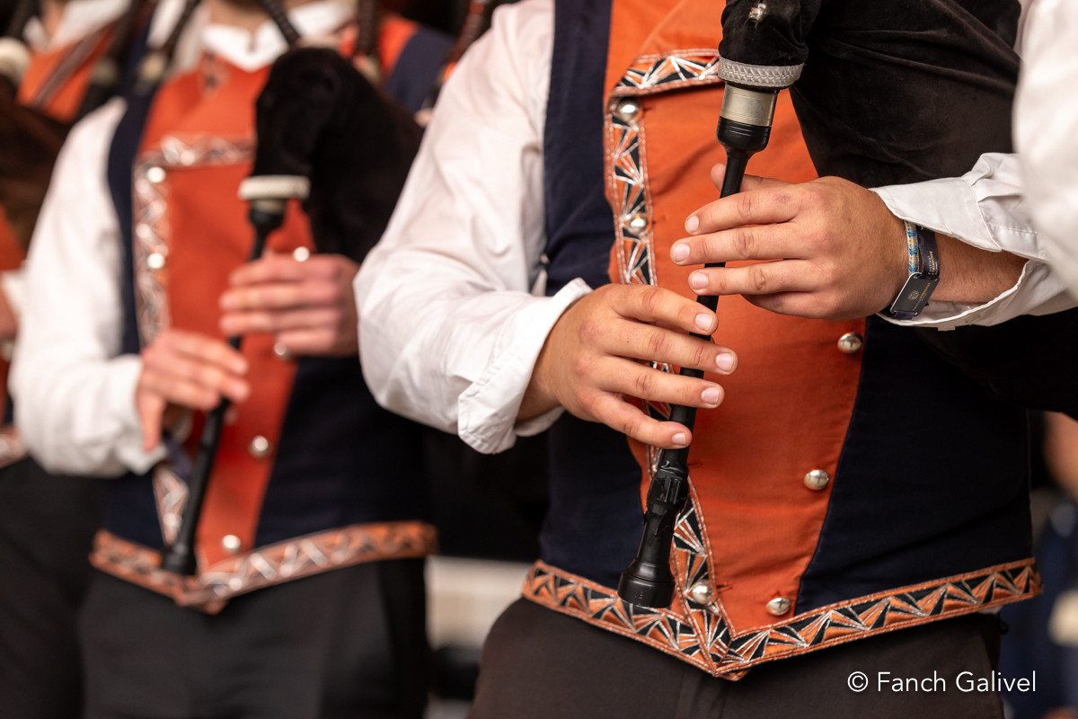 Le Bagad Bro an Aberioù_ Concours 4ème catégorie lors du Frstival Interceltique de Lorient