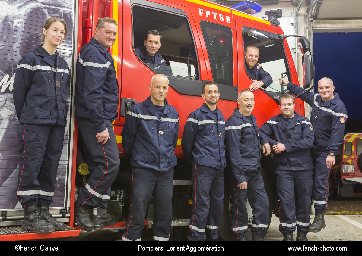Pompiers volontaires. Caserne de Plouay