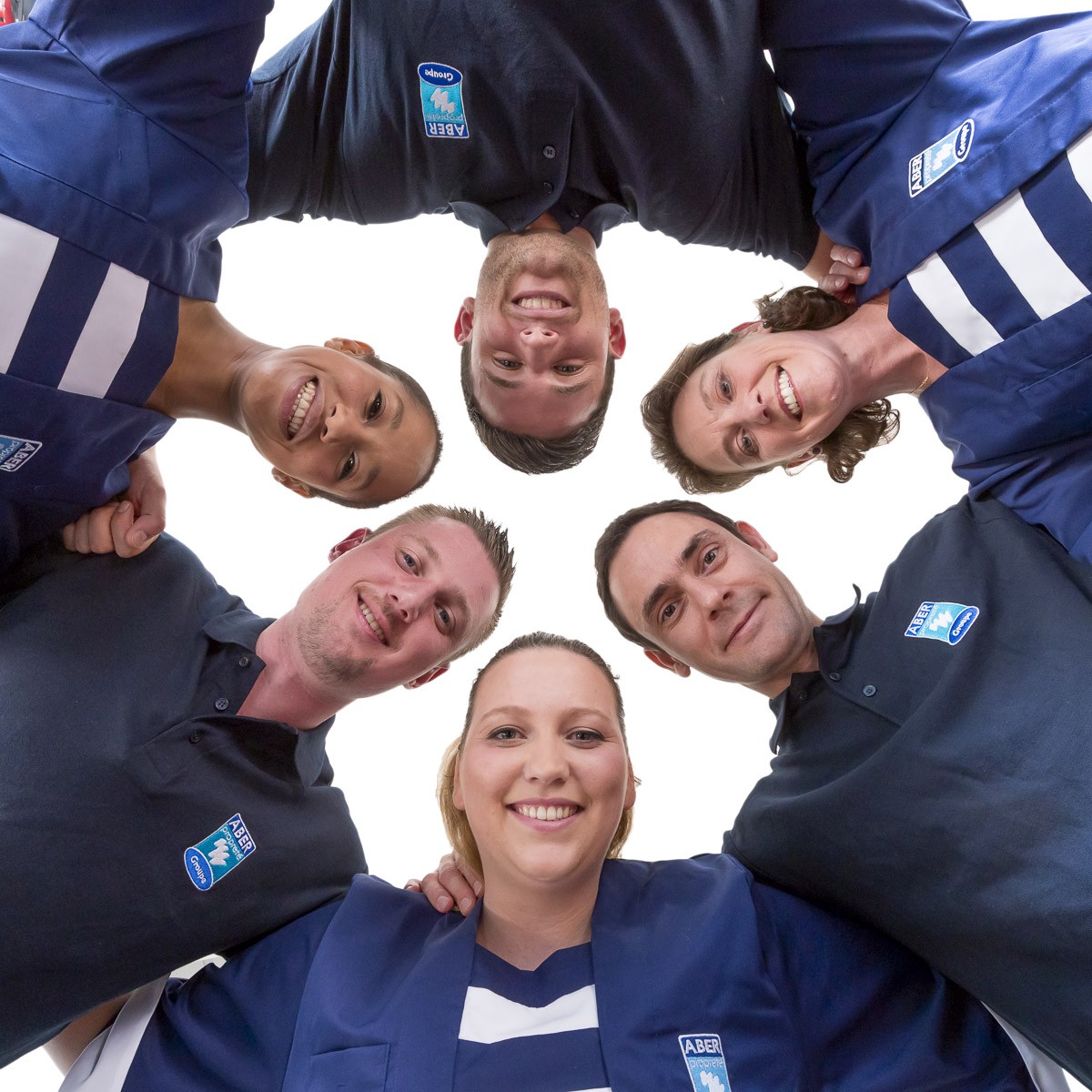 Portrait de salariés du groupe Aber Propreté détourable