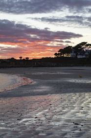 La plage de Ty Bihan et la pointe Saint Colomban à Carnac
