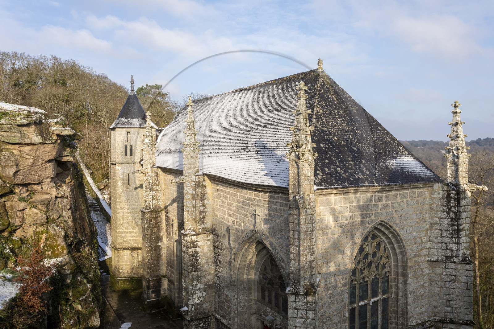 La chapelle Sainte-Barbe au Faouët (56).