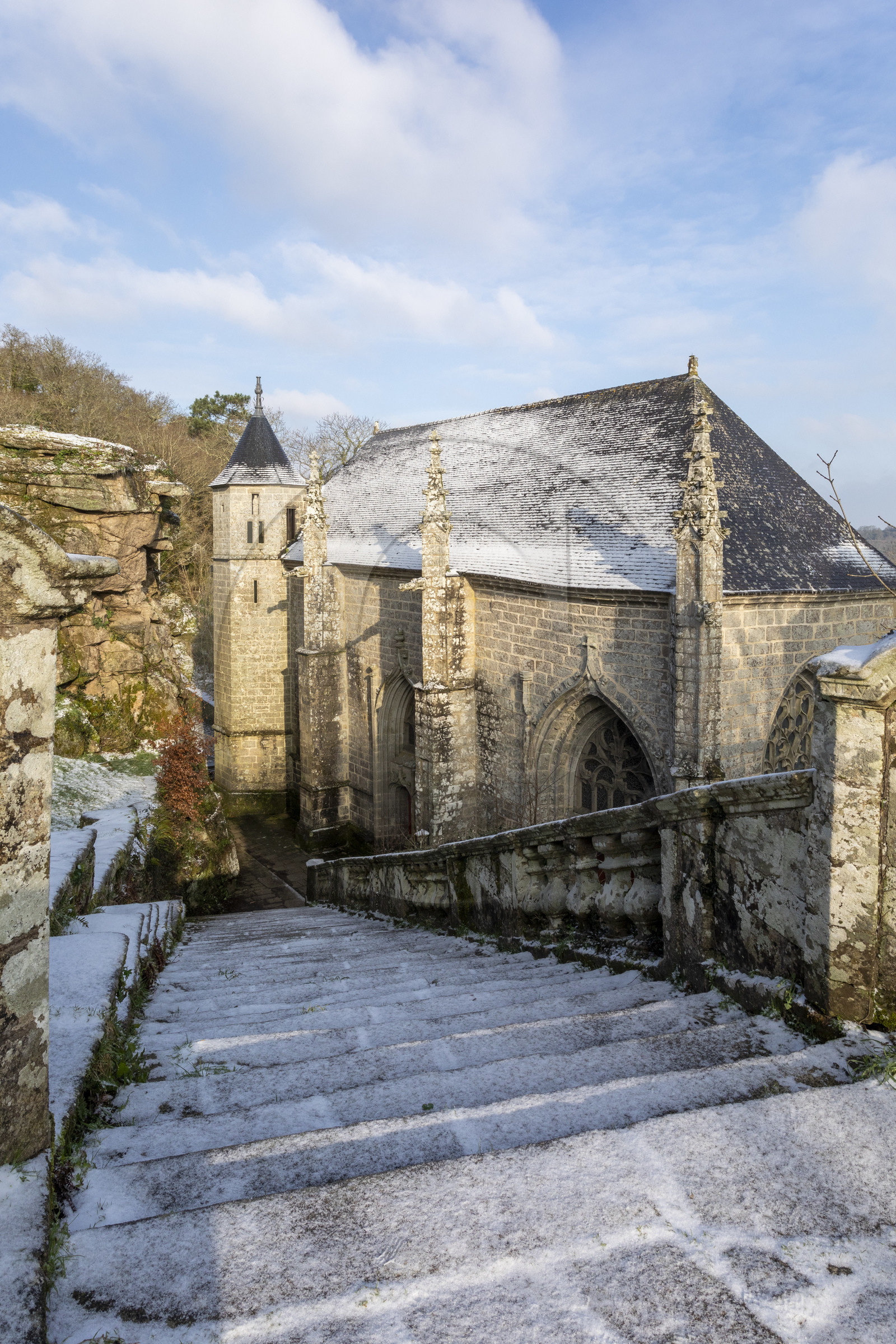 La chapelle Sainte-Barbe au Faouët (56).