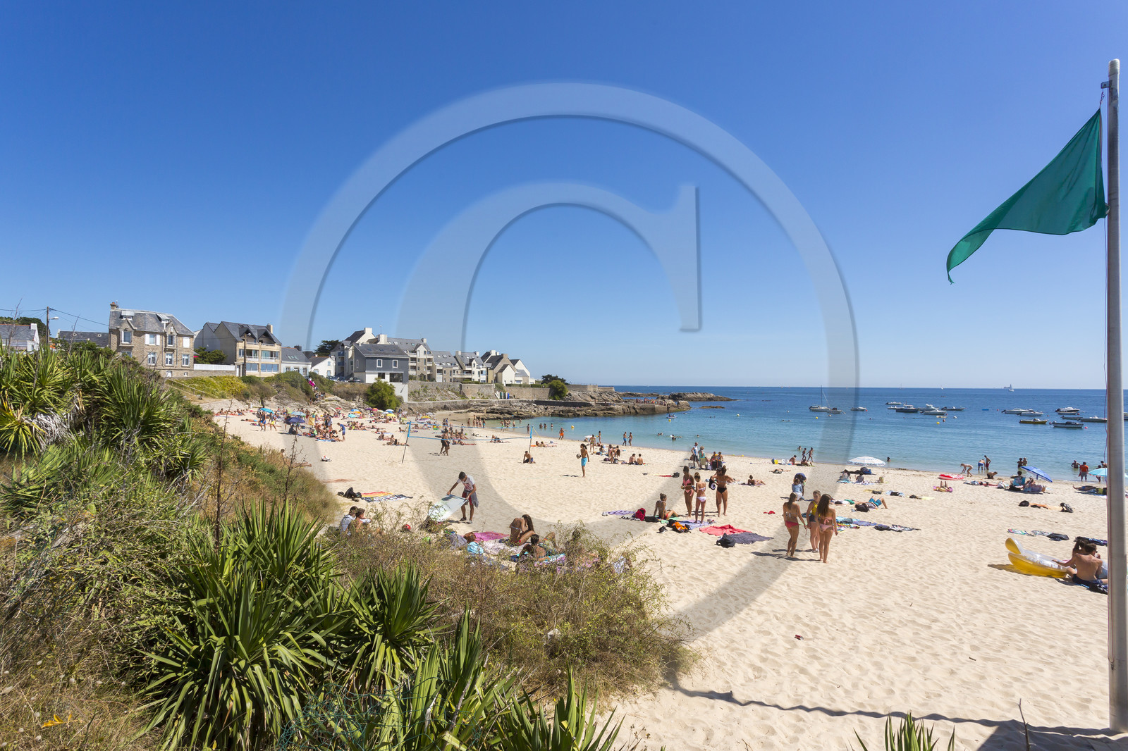 La plage du Pérello à Ploemeur.