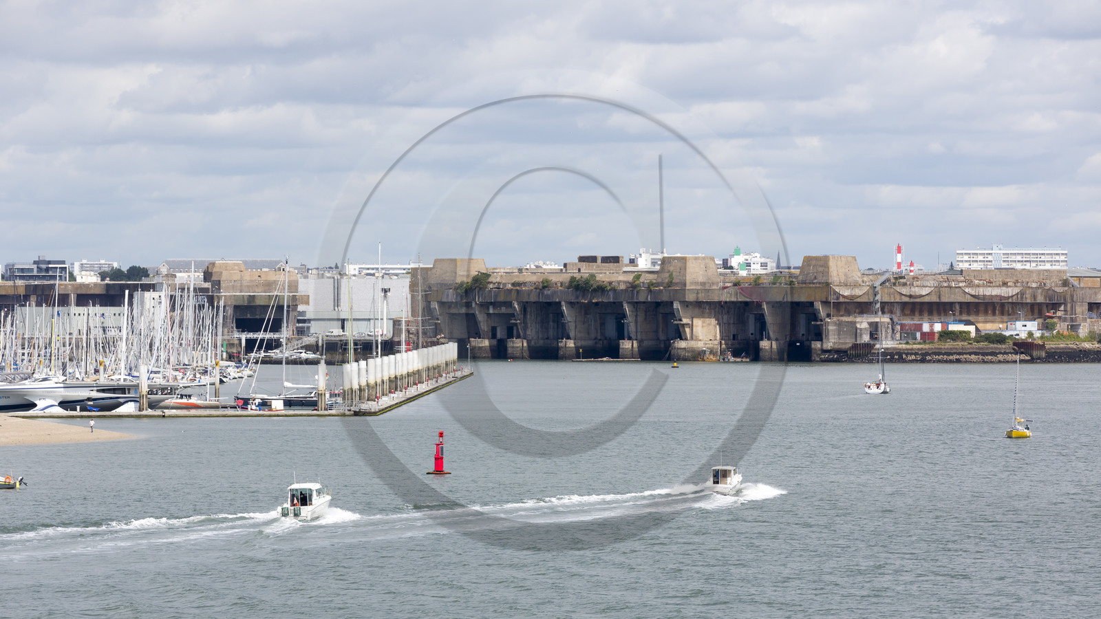 Rade de Lorient. Vue depuis Port-Louis