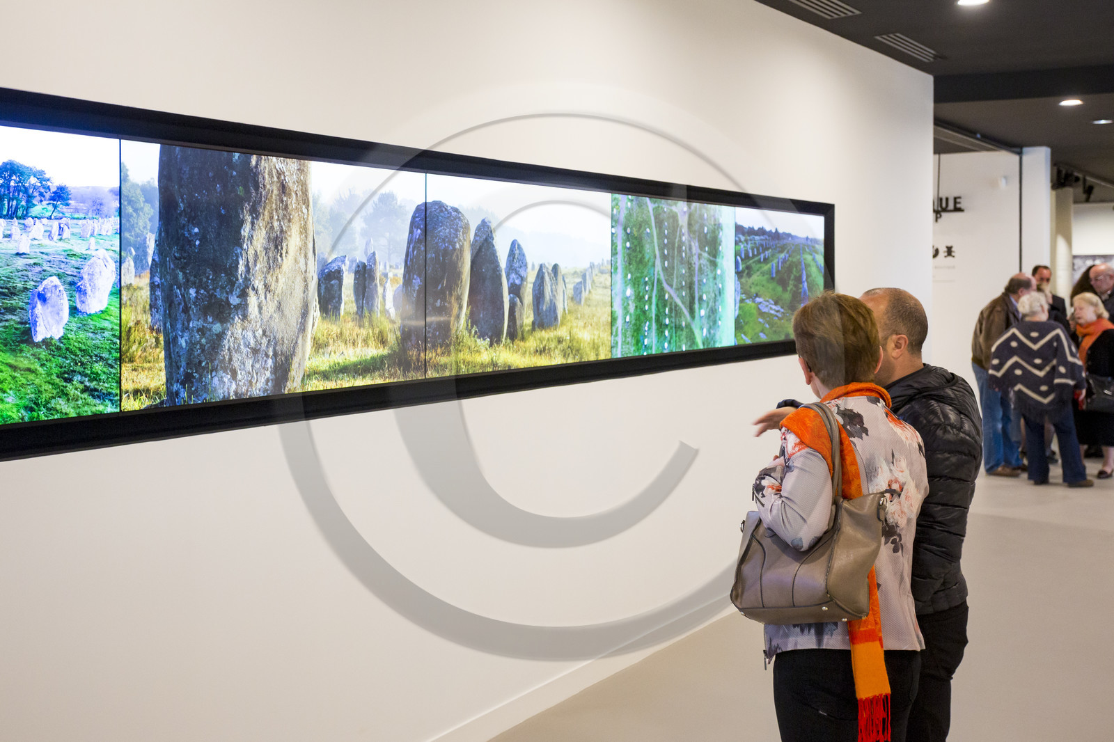 Inauguration de la maison des mégalithes à Carnac.